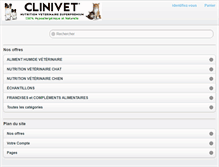 Tablet Screenshot of clinivet.fr